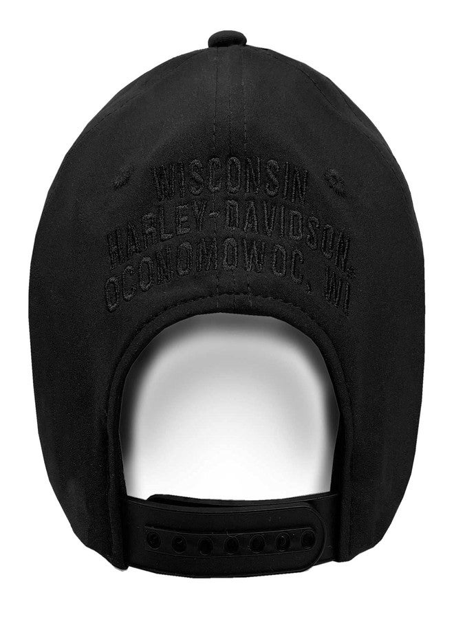 HARLEY DAVIDSON Harley-Davidson Men's Tonal Willie G Skull Logo Snapback Baseball Cap - Black - Image 2